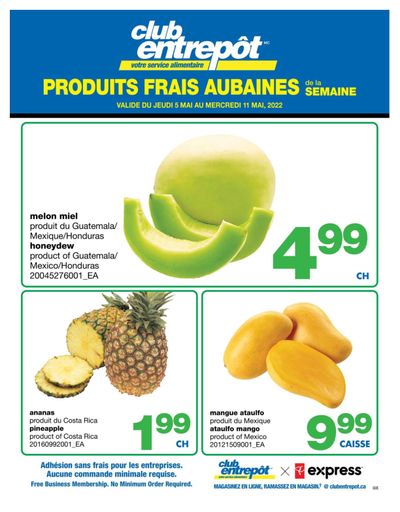 Wholesale Club (QC) Fresh Deals of the Week Flyer May 5 to 11