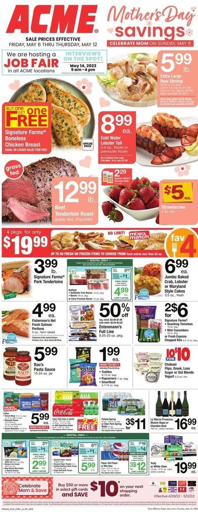 ACME (DE, NJ, NY, PA) Weekly Ad Flyer May 5 to May 12