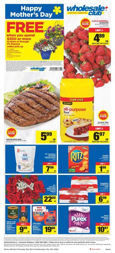 Real Canadian Wholesale Club Flyer May 5 to 11