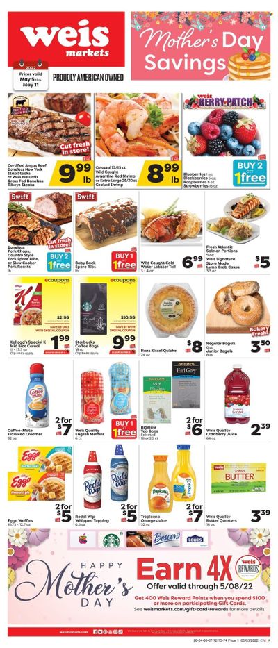 Weis (MD, NY, PA) Weekly Ad Flyer May 5 to May 12