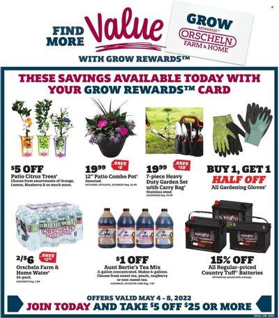 Orscheln Farm and Home (IA, IN, KS, MO, NE, OK) Weekly Ad Flyer May 5 to May 12
