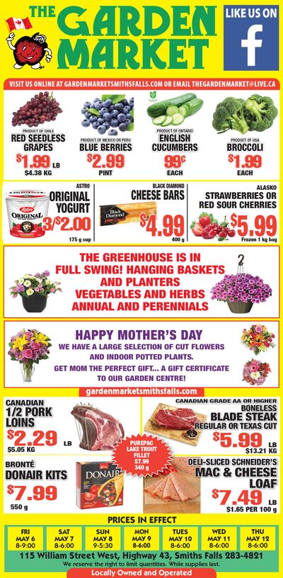 The Garden Market Flyer May 6 to 12