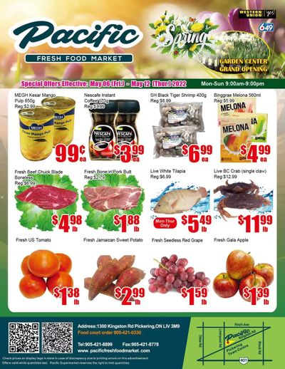Pacific Fresh Food Market (Pickering) Flyer May 6 to 12