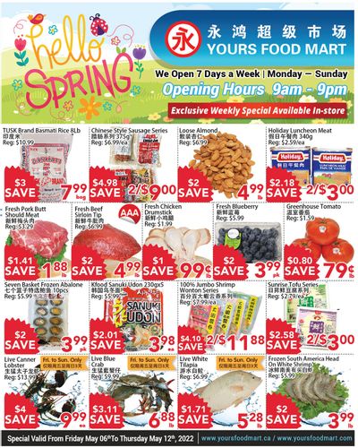 Yours Food Mart Flyer May 6 to 12