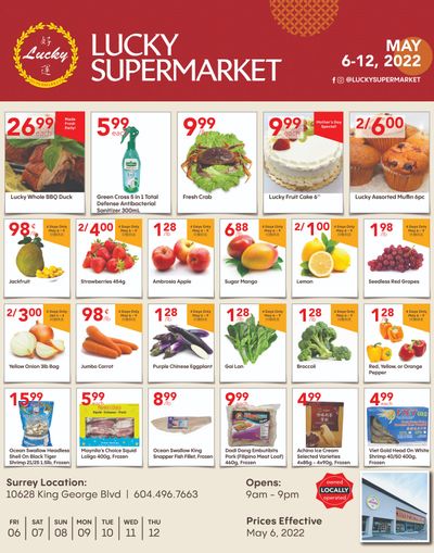 Lucky Supermarket (Surrey) Flyer May 6 to 12