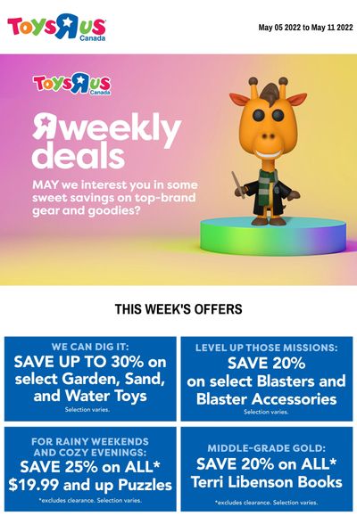 Toys R Us Flyer May 5 to 11