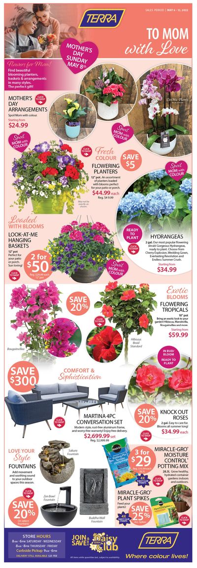 Terra Greenhouses Flyer May 6 to 12