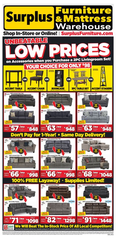 Surplus Furniture & Mattress Warehouse (Sydney) Flyer May 9 to 29