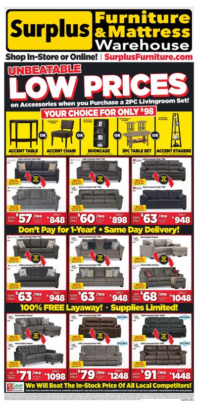 Surplus Furniture & Mattress Warehouse (Prince Albert) Flyer May 9 to 29