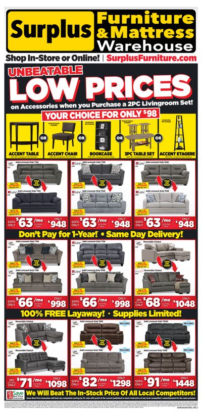 Surplus Furniture & Mattress Warehouse (Moncton) Flyer May 9 to 29