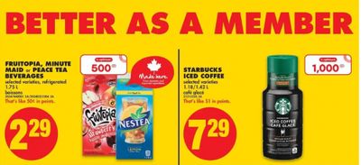 No Frills Ontario: Starbucks Iced Coffee $3.99 After PC Optimum Points And Price Match