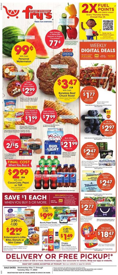 Fry’s (AZ) Weekly Ad Flyer May 10 to May 17