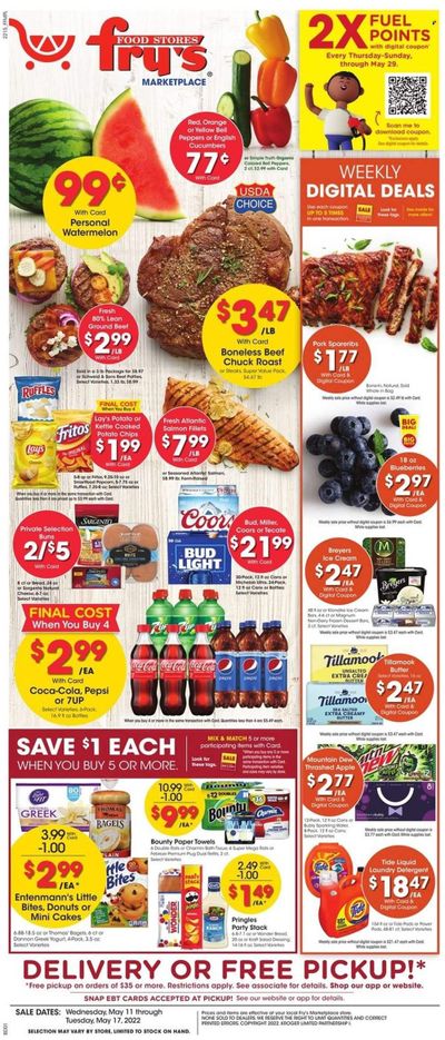Fry’s (AZ) Weekly Ad Flyer May 10 to May 17