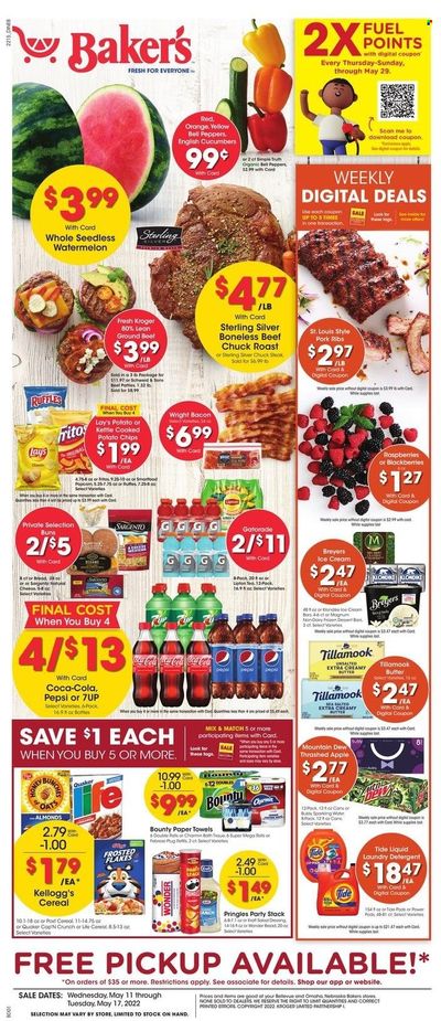 Baker's (NE) Weekly Ad Flyer May 10 to May 17