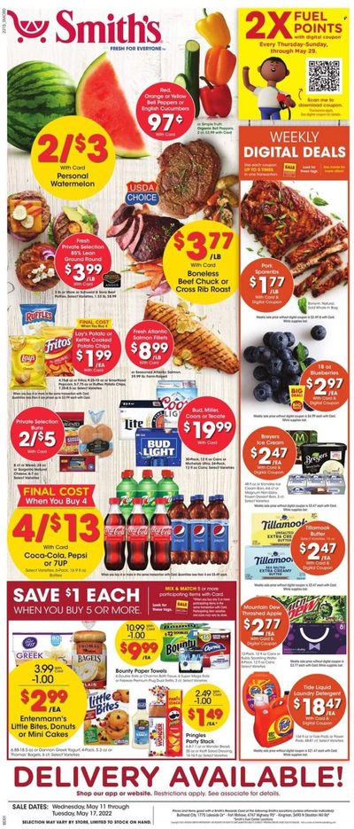 Smith's (AZ, ID, MT, NM, NV, UT, WY) Weekly Ad Flyer May 10 to May 17