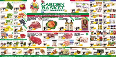 The Garden Basket Flyer October 24 to 30
