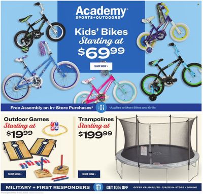 Academy Sports (AL, AR, GA, LA, MO, NC, SC, TN, TX) Weekly Ad Flyer May 10 to May 17