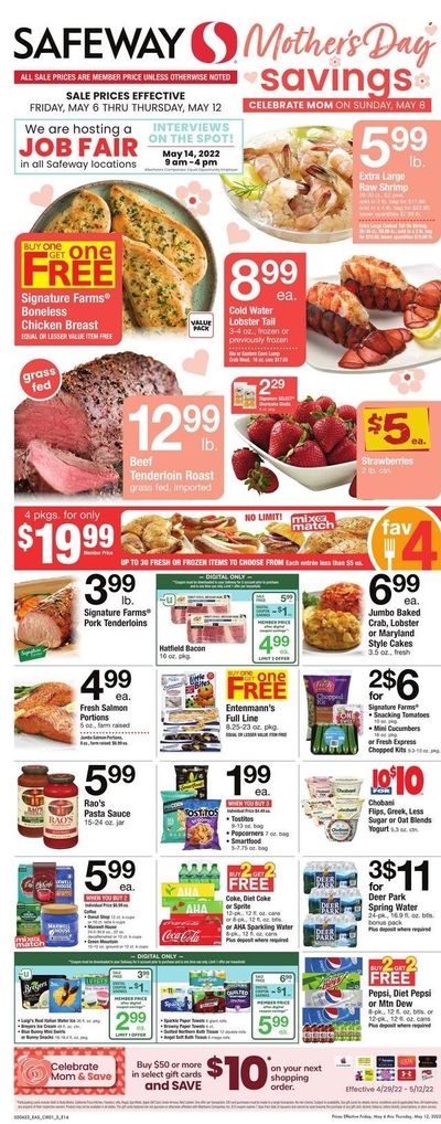 Safeway (MD, VA) Weekly Ad Flyer May 11 to May 18