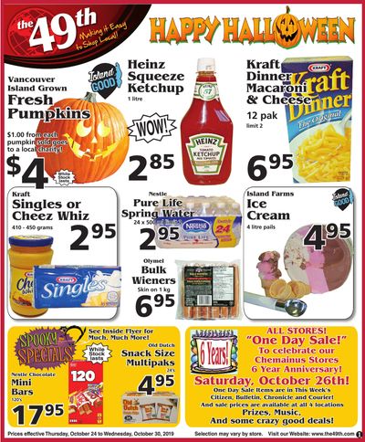 The 49th Parallel Grocery Flyer October 24 to 30