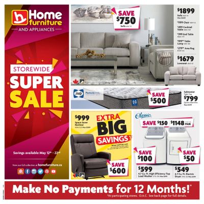 Home Furniture (BC) Flyer May 12 to 22