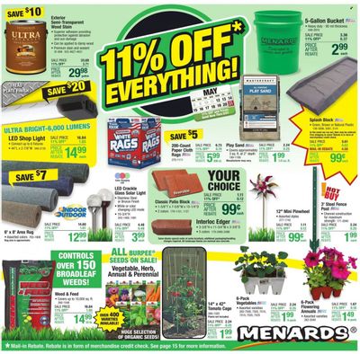 Menards Weekly Ad Flyer May 11 to May 18