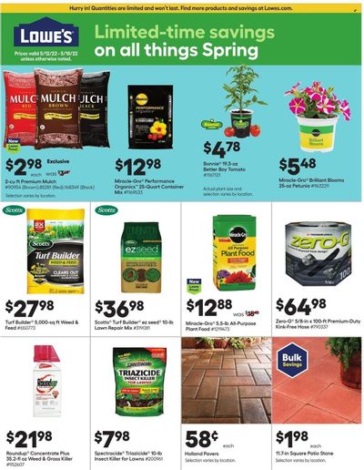 Lowe's Weekly Ad Flyer May 11 to May 18