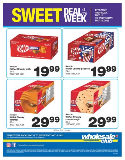 Wholesale Club Sweet Deal of the Week Flyer May 12 to 18