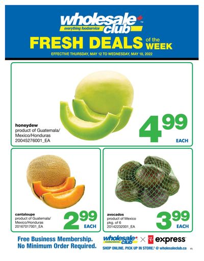 Wholesale Club (Atlantic) Fresh Deals of the Week Flyer May 12 to 18