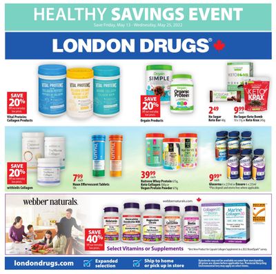 London Drugs Healthy Savings Event Flyer May 13 to 25
