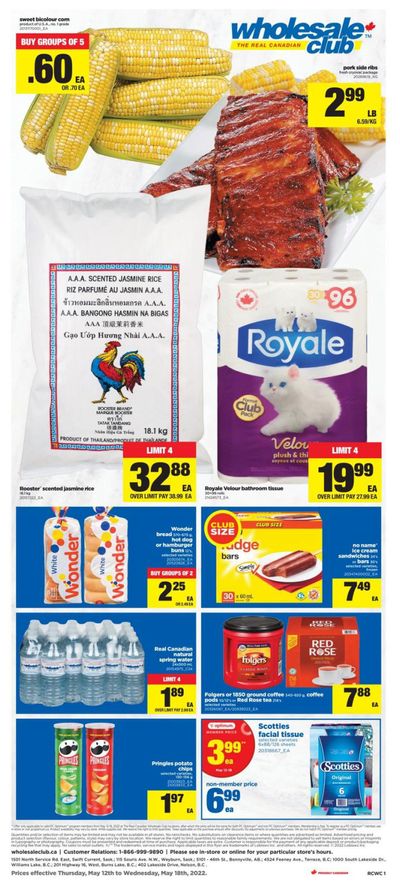 Real Canadian Wholesale Club Flyer May 12 to 18