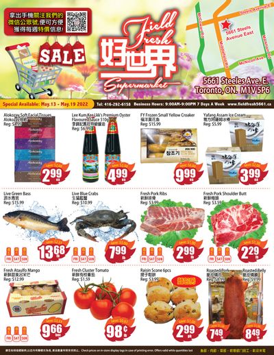 Field Fresh Supermarket Flyer May 13 to 19