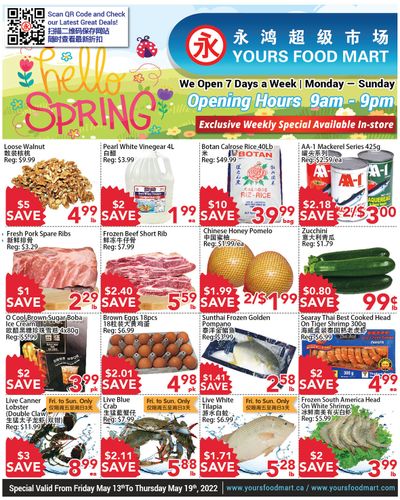 Yours Food Mart Flyer May 13 to 19