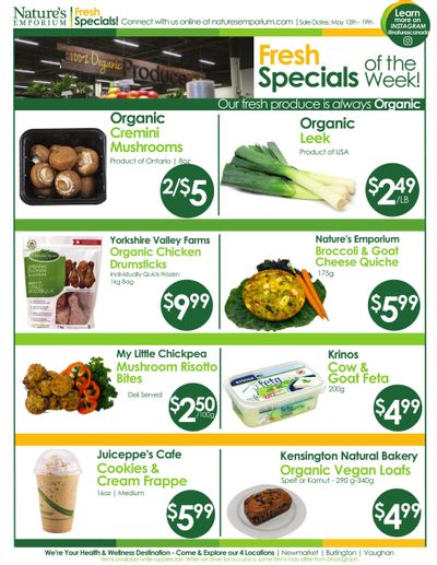 Nature's Emporium Weekly Flyer May 13 to 19