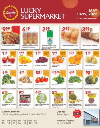 Lucky Supermarket (Surrey) Flyer May 13 to 19
