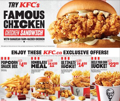KFC Canada Coupon (New Brunswick) Valid until June 26