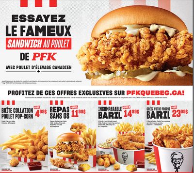 KFC Canada Coupon (Quebec) Valid until June 26