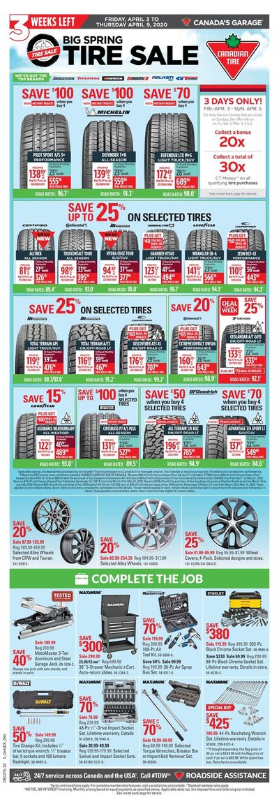 Canadian Tire (ON) Flyer April 3 to 9