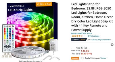 Amazon Canada Deals: Save 46% on LED Lights Strip with Coupon + 44% on Teeth Whitening Kit + 18% on Women’s Sleepwear + More Offers