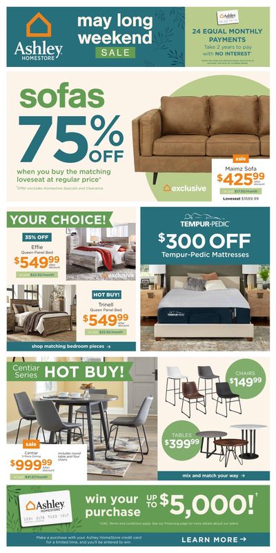 Ashley HomeStore (West) Flyer May 17 to 25