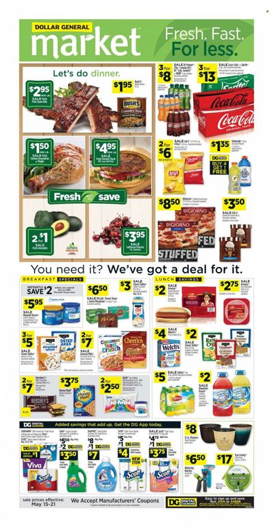 Dollar General (IN, OH) Weekly Ad Flyer May 16 to May 23