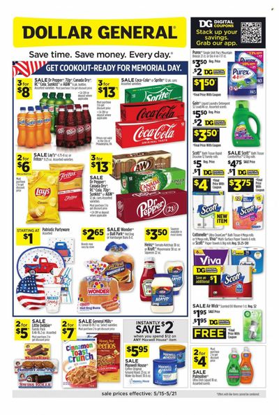 Dollar General (CT, GA, KS, MI, NE, NH, NY, WI) Weekly Ad Flyer May 16 to May 23
