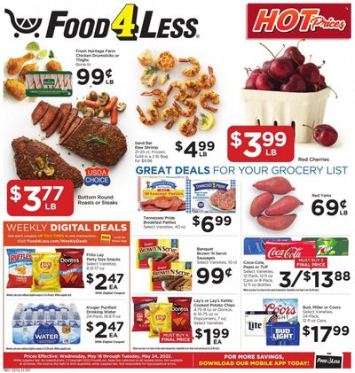 Food 4 Less (IN) Weekly Ad Flyer May 17 to May 24