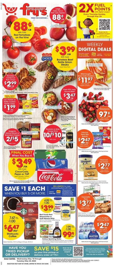Fry’s (AZ) Weekly Ad Flyer May 17 to May 24