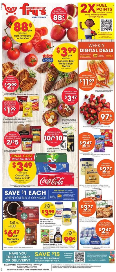 Fry’s (AZ) Weekly Ad Flyer May 17 to May 24