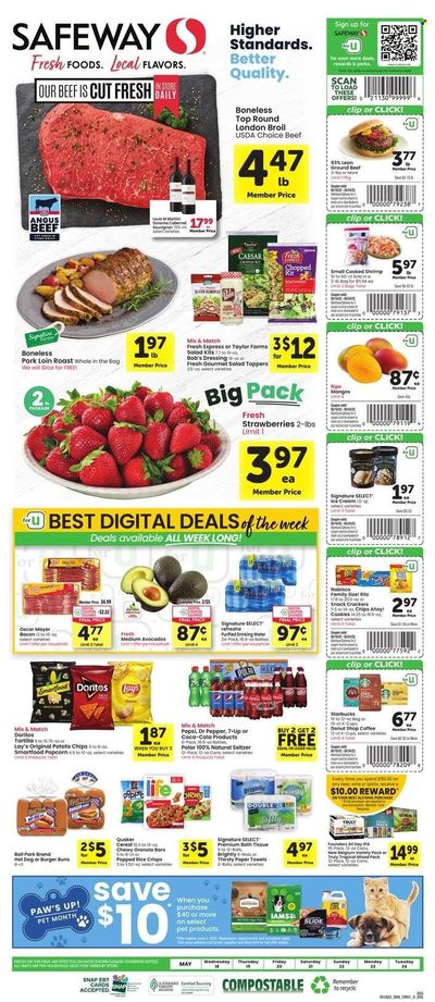 Safeway (SD) Weekly Ad Flyer May 17 to May 24