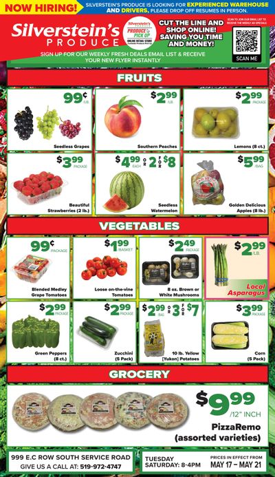 Silverstein's Produce Flyer May 17 to 21