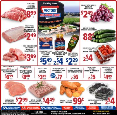 Victory Meat Market Flyer May 17 to 21