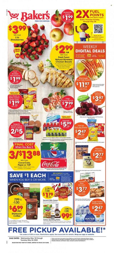 Baker's (NE) Weekly Ad Flyer May 17 to May 24