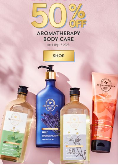 Bath & Body Works Canada Sale: Save 50% off Aromatherapy + Hand Sanitizer Sprays, $3.95 + More Offers
