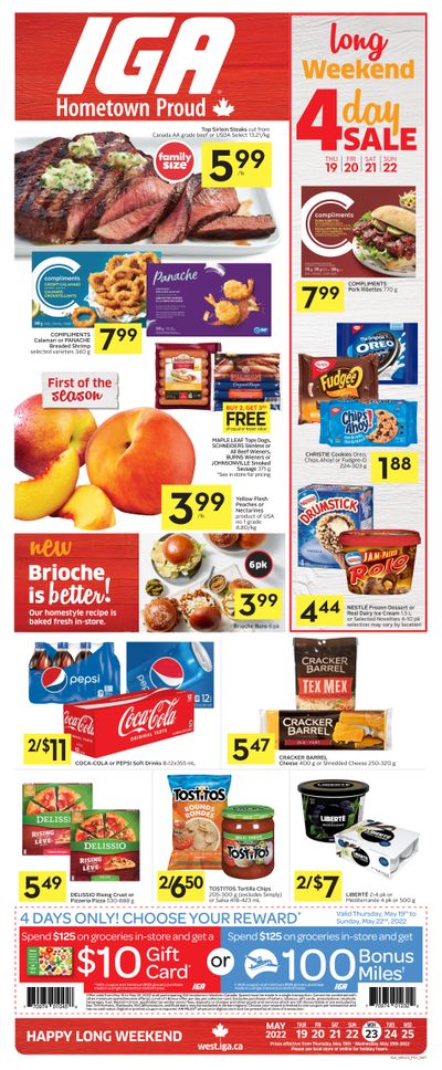 IGA (West) Flyer May 19 to 25